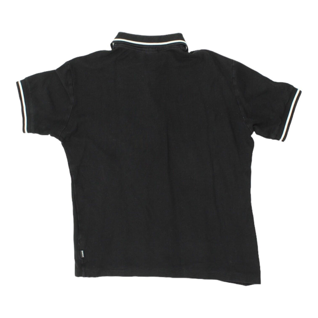 Just Cavalli Mens Black Short Sleeved Polo Shirt | Vintage 90s Designer VTG | Vintage Messina Hembry | Thrift | Second-Hand Messina Hembry | Used Clothing | Messina Hembry 