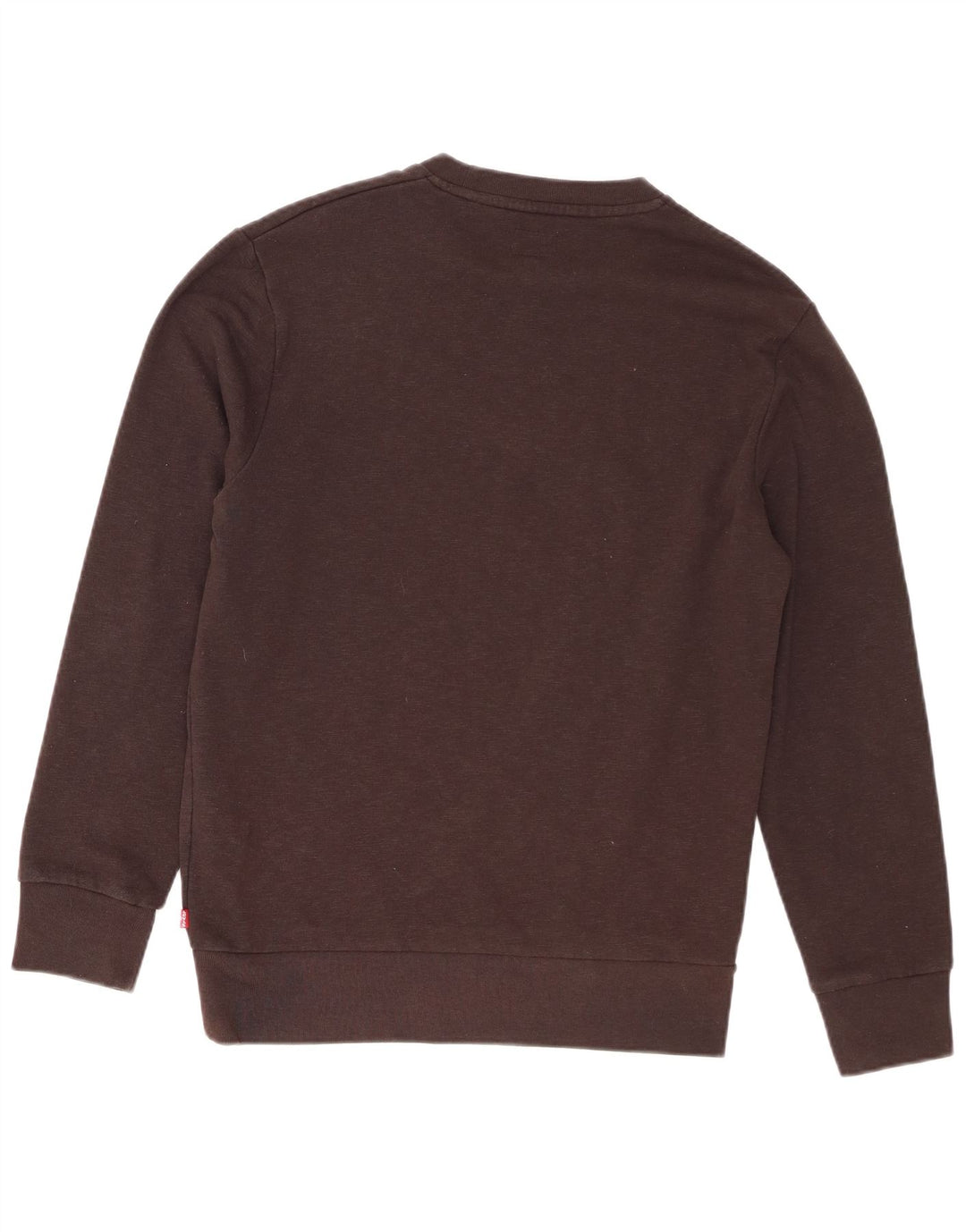 Levi's Mens Graphic Sweatshirt Jumper Small Brown Cotton