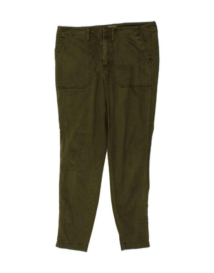 J. CREW Womens Slim Chino Trousers W31 L28 Green Cotton Vintage J. Crew and Second-Hand J. Crew from Messina Hembry 