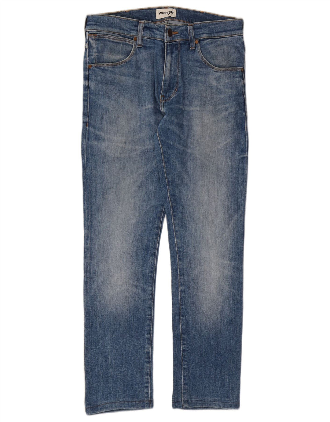 WRANGLER Womens Larston Slim Jeans W30 L28 Blue Cotton