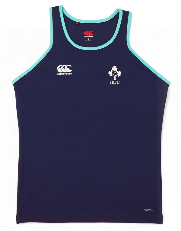 Canterbury Mens Ireland Vest Top Large Navy Blue Polyester