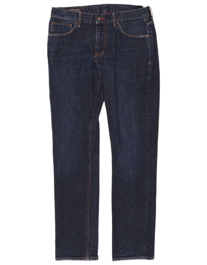 Tommy Hilfiger Mens Slim Jeans W32 L32 Navy Blue Cotton