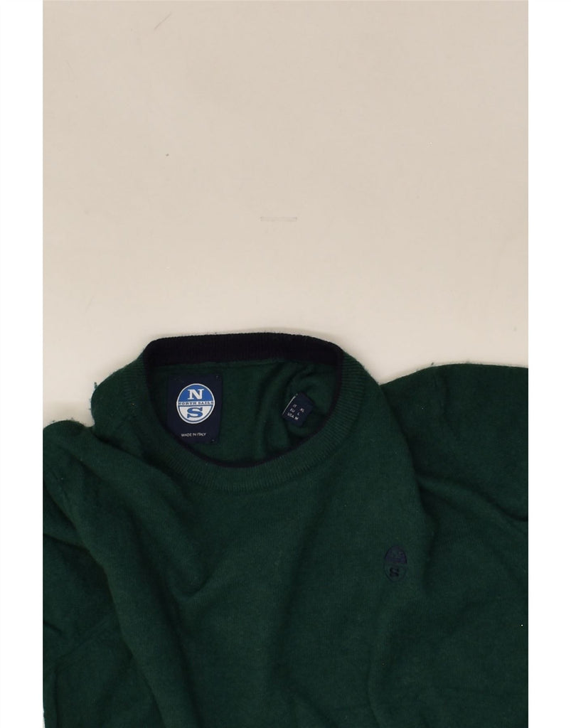 NORTH SAILS Mens Crew Neck Jumper Sweater XL Green Polyamide | Vintage North Sails | Thrift | Second-Hand North Sails | Used Clothing | Messina Hembry 