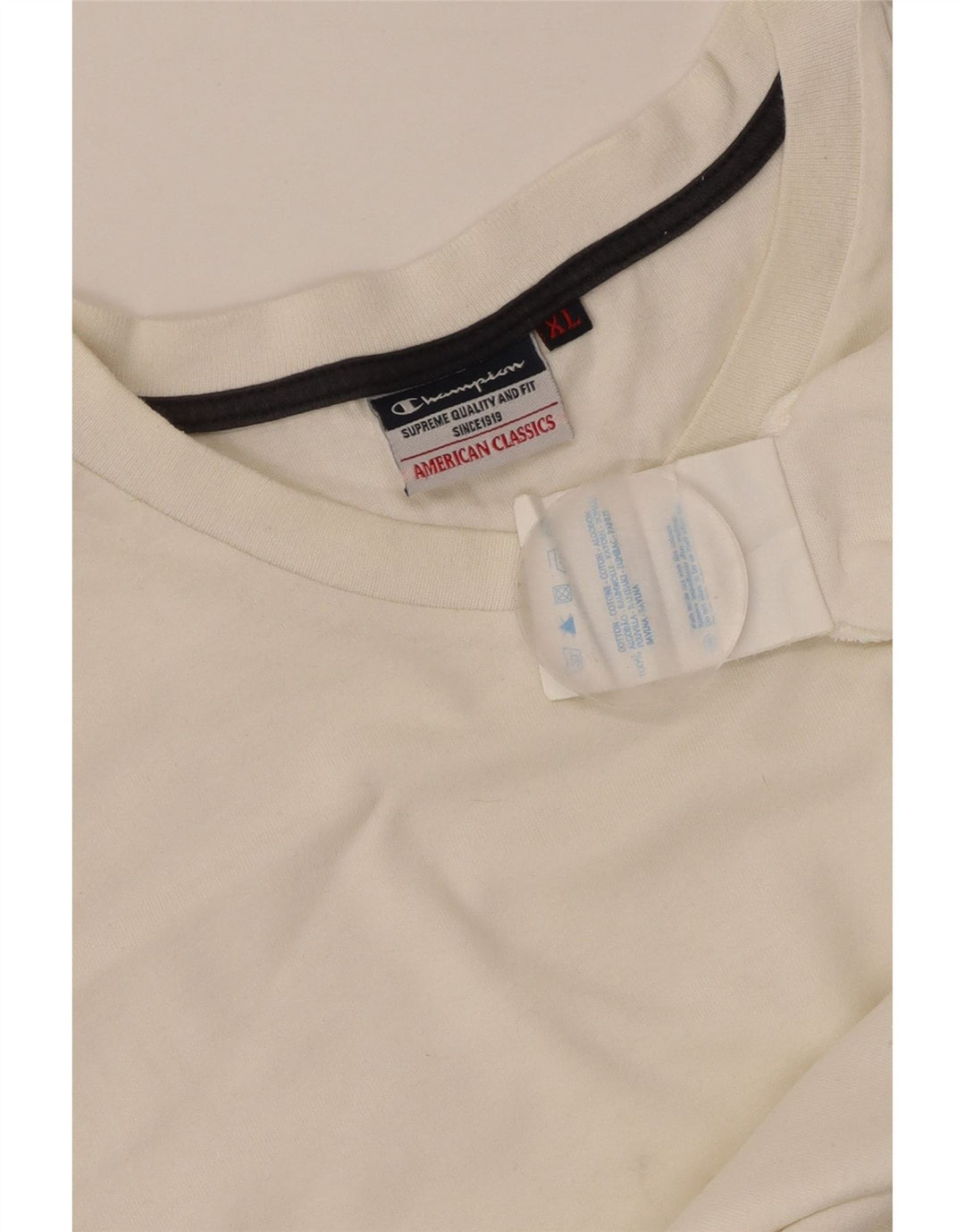 CHAMPION Womens T-Shirt Top UK 18 XL White Cotton