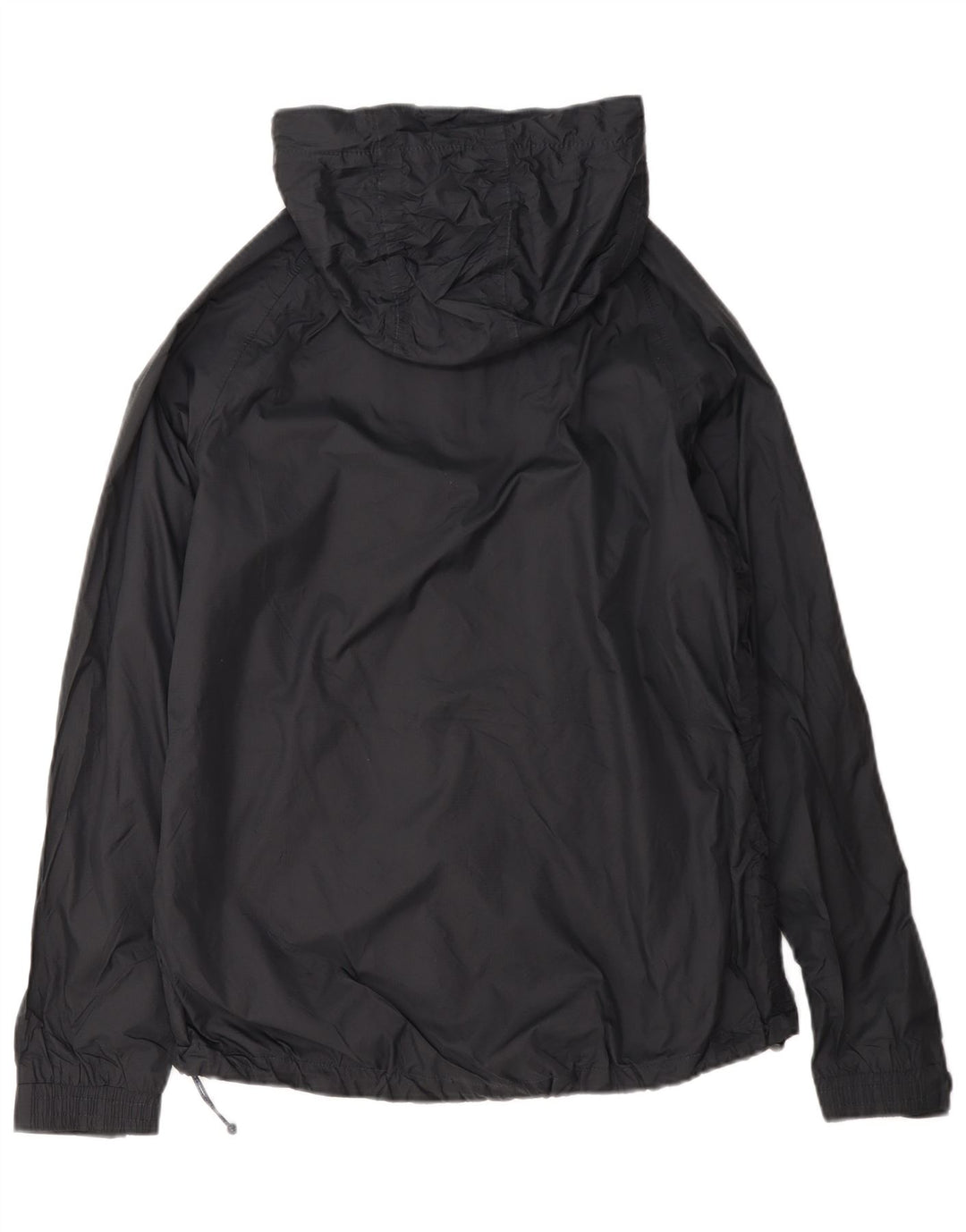 Mountain Warehouse Womens Hooded Rain Jacket UK 12 Medium Black Nylon