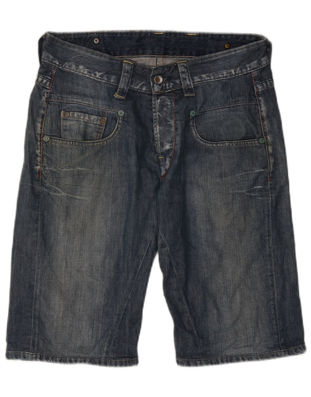 G-STAR Mens Denim Shorts W31 Medium Blue Cotton