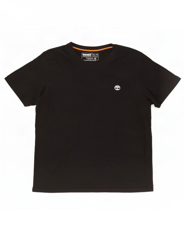 Timberland Womens Regular Fit T-Shirt Top XL Black Cotton