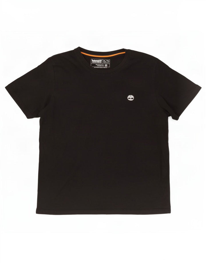 Timberland Womens Regular Fit T-Shirt Top XL Black Cotton