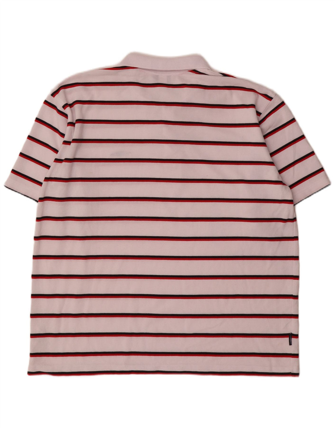 Umbro Mens Polo Shirt 2XL White Striped Polyester
