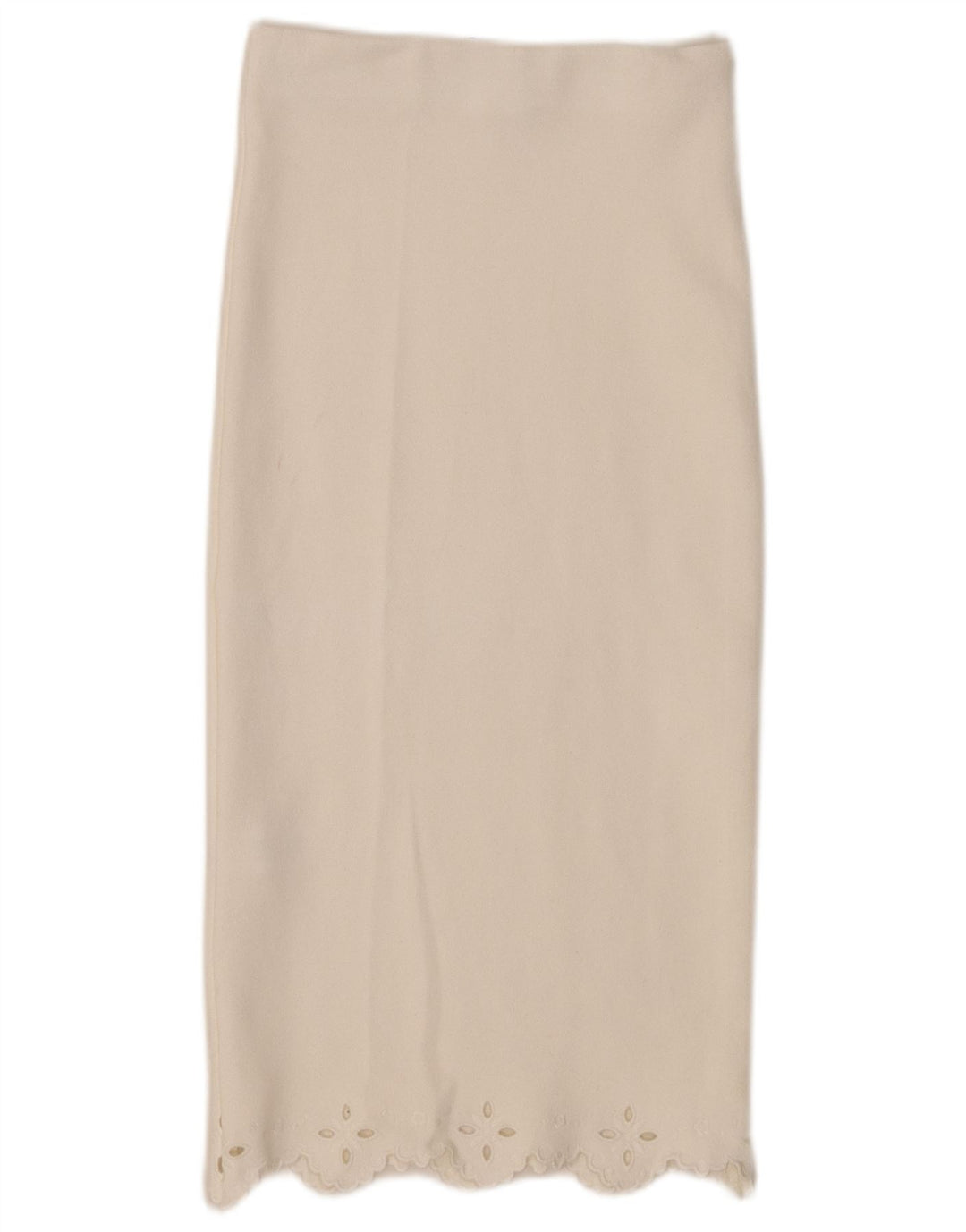 Zara Womens Straight Skirt Small W26  White Viscose