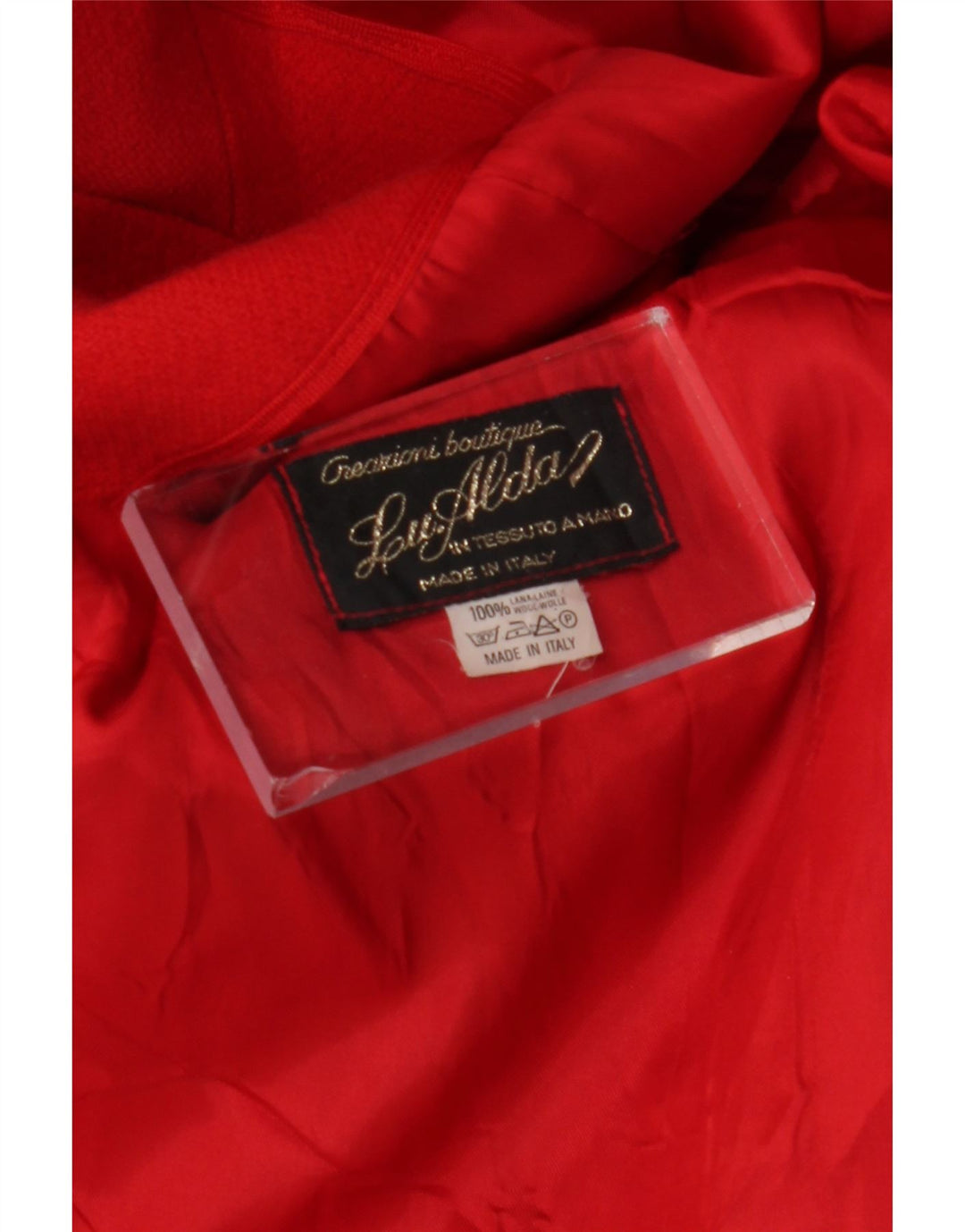 Vintage Womens Overcoat UK 14 Large Red Wool