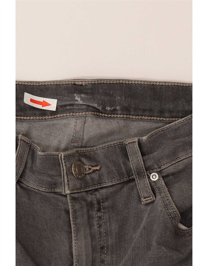 Topshop Womens Distressed Slim Jeans W30 L26 Grey Cotton