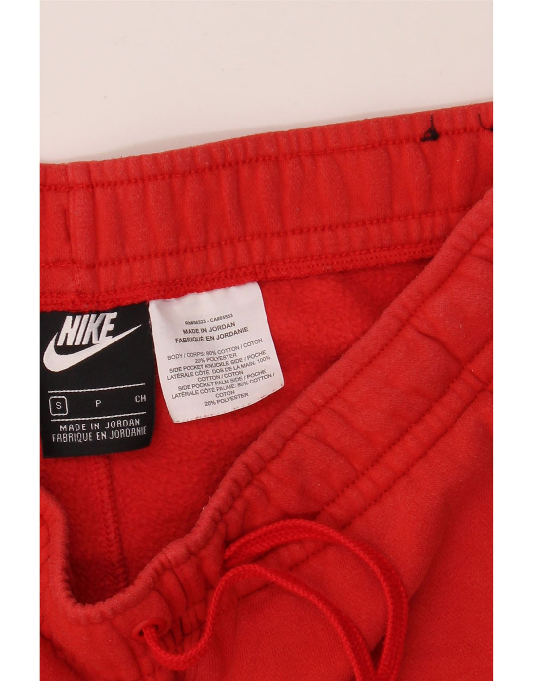 NIKE Mens Graphic Sport Shorts Small  Red Cotton Vintage Nike and Second-Hand Nike from Messina Hembry 