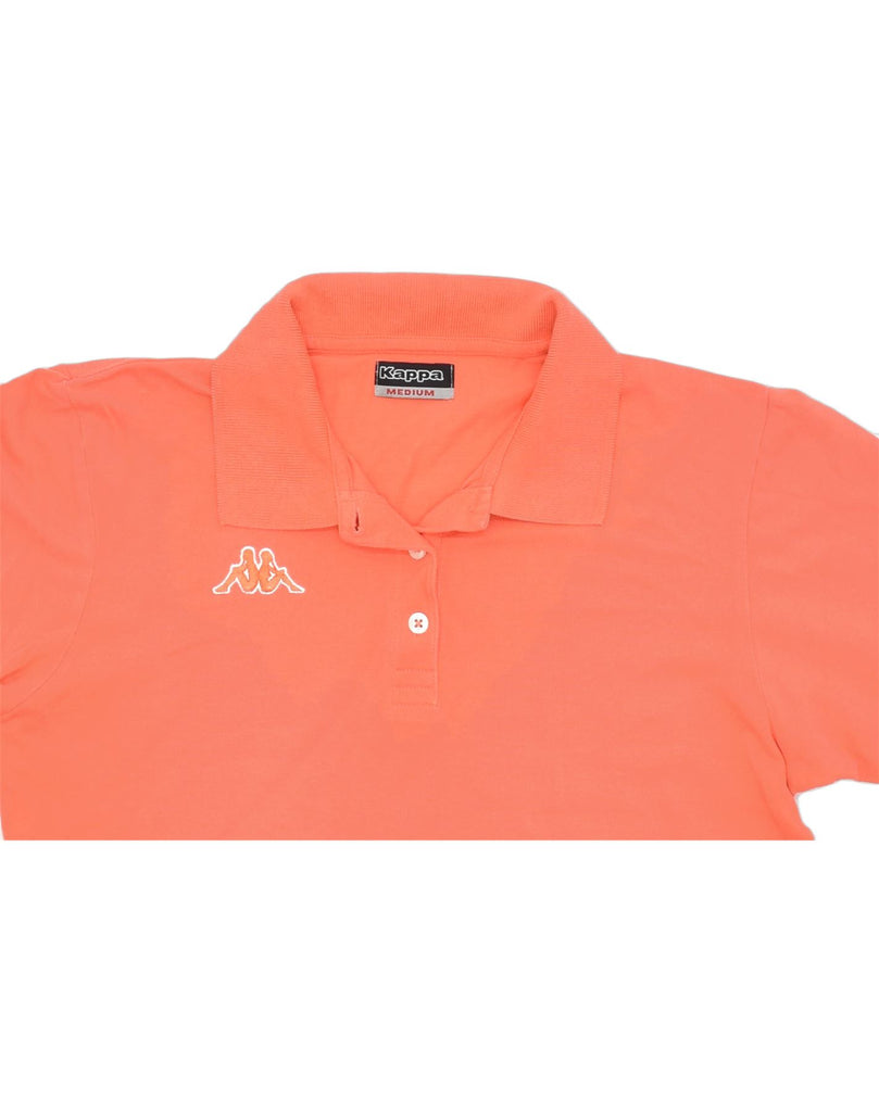 KAPPA Womens Polo Shirt UK 14 Medium Orange Cotton | Vintage | Thrift | Second-Hand | Used Clothing | Messina Hembry 