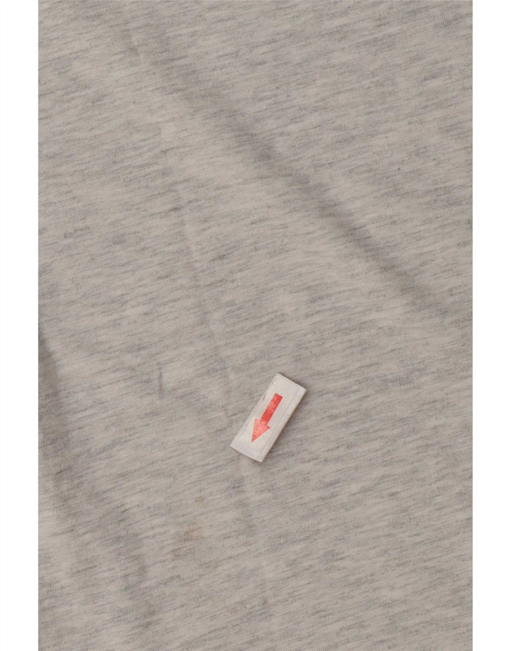Guess Womens Graphic T-Shirt Top UK 14 Medium Grey Flecked