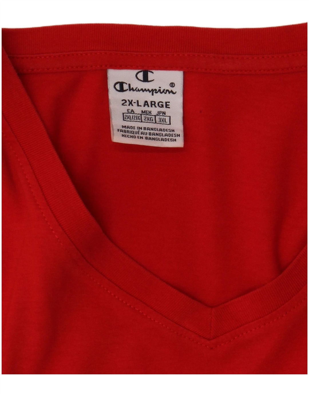 CHAMPION Womens T-Shirt Top UK 20 2XL Red