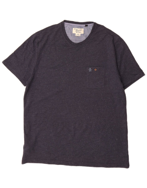 Penguin Mens T-Shirt Top 2XL Navy Blue Cotton