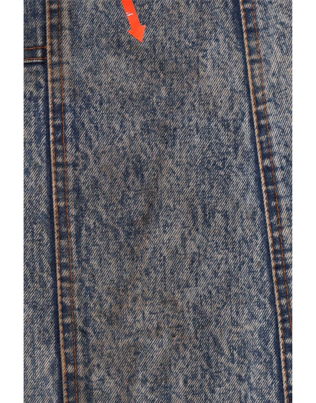 Vintage Womens Denim Skirt W36 XL Blue Cotton