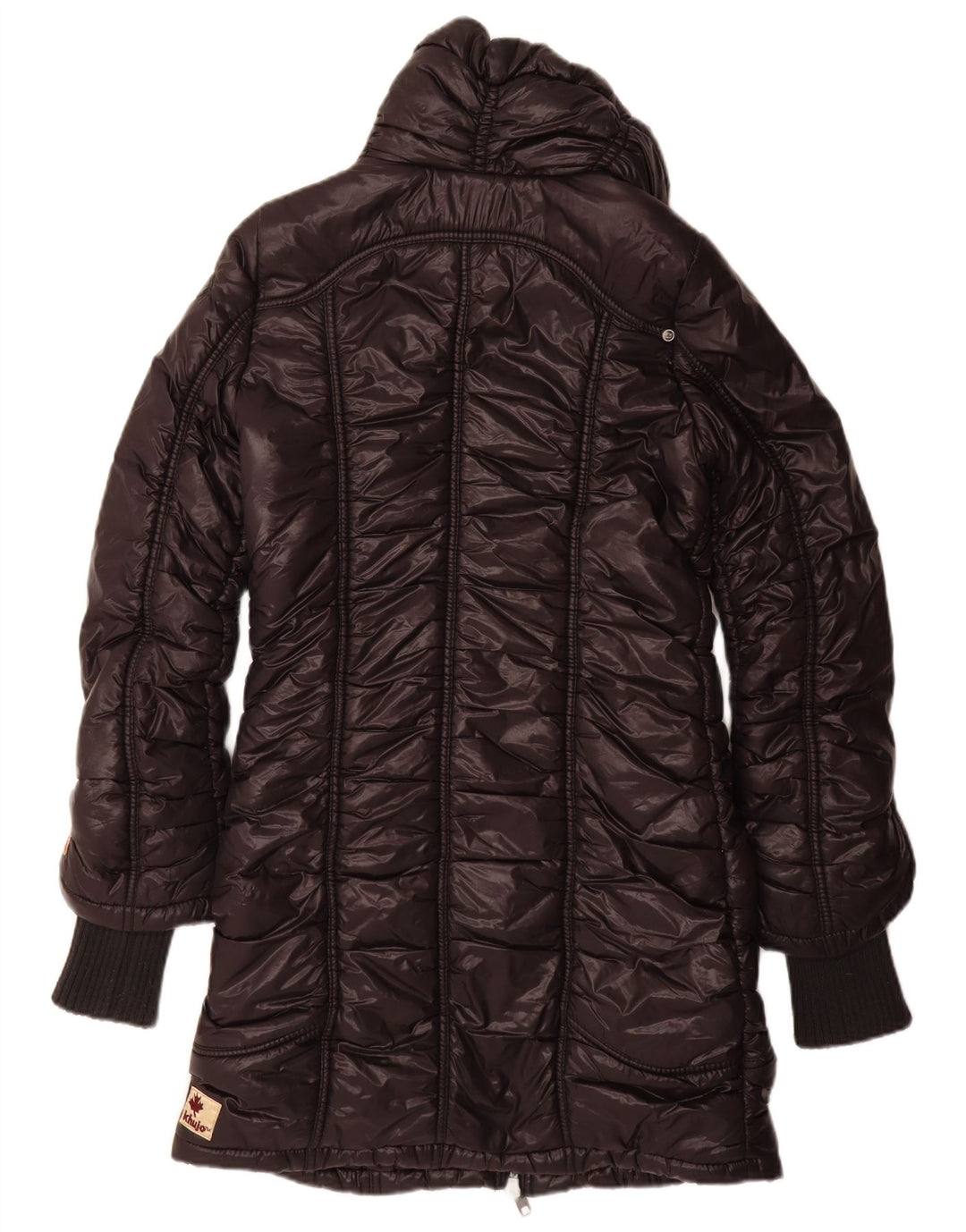 KHUJO Womens Padded Coat UK 12 Medium Black Nylon