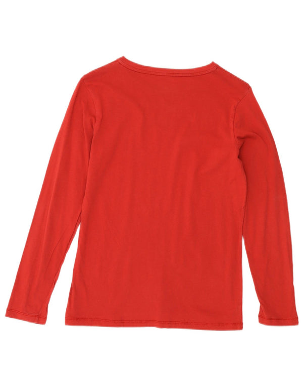 Napapijri Boys Graphic Top Long Sleeve 11-12 Years Red
