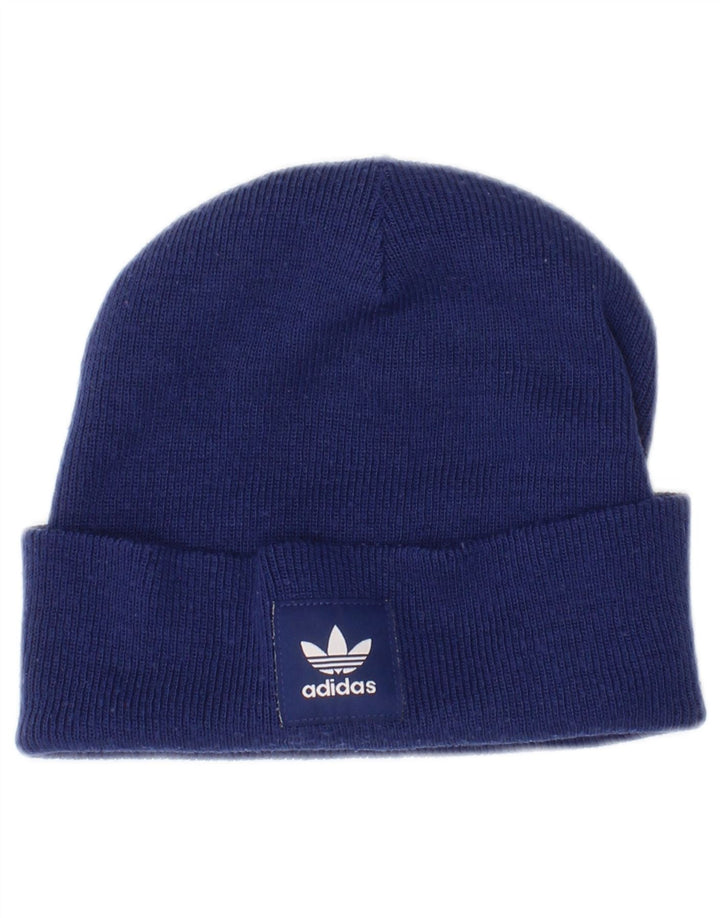 Adidas Mens Beanie Hat One Size Blue Acrylic