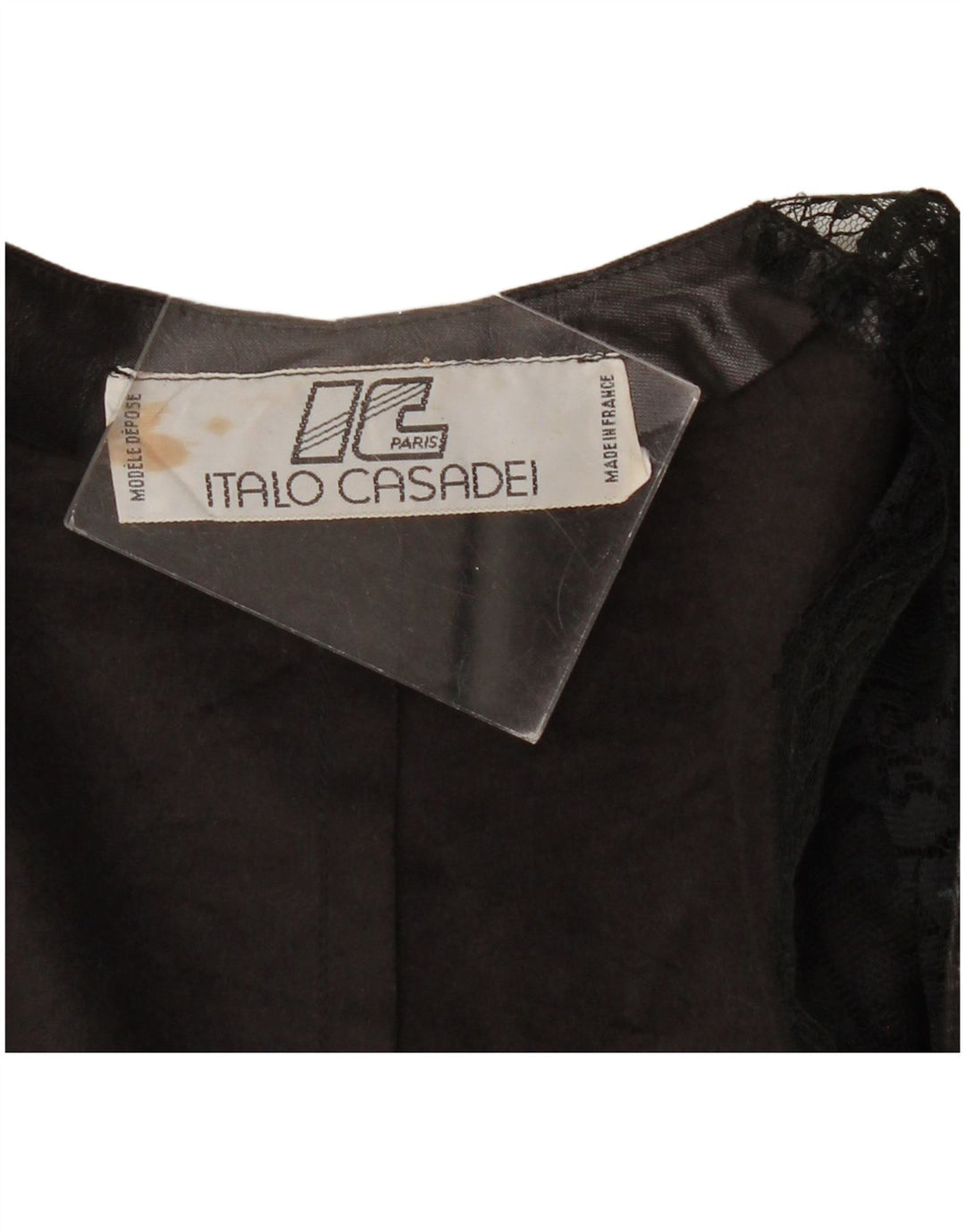 VINTAGE Womens 3/4 Sleeve Cardigan Top UK 10 Small Black