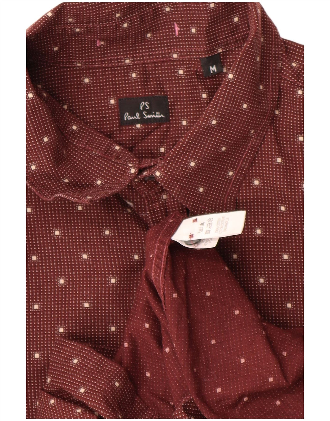 PAUL SMITH Mens Shirt Medium Red Spotted