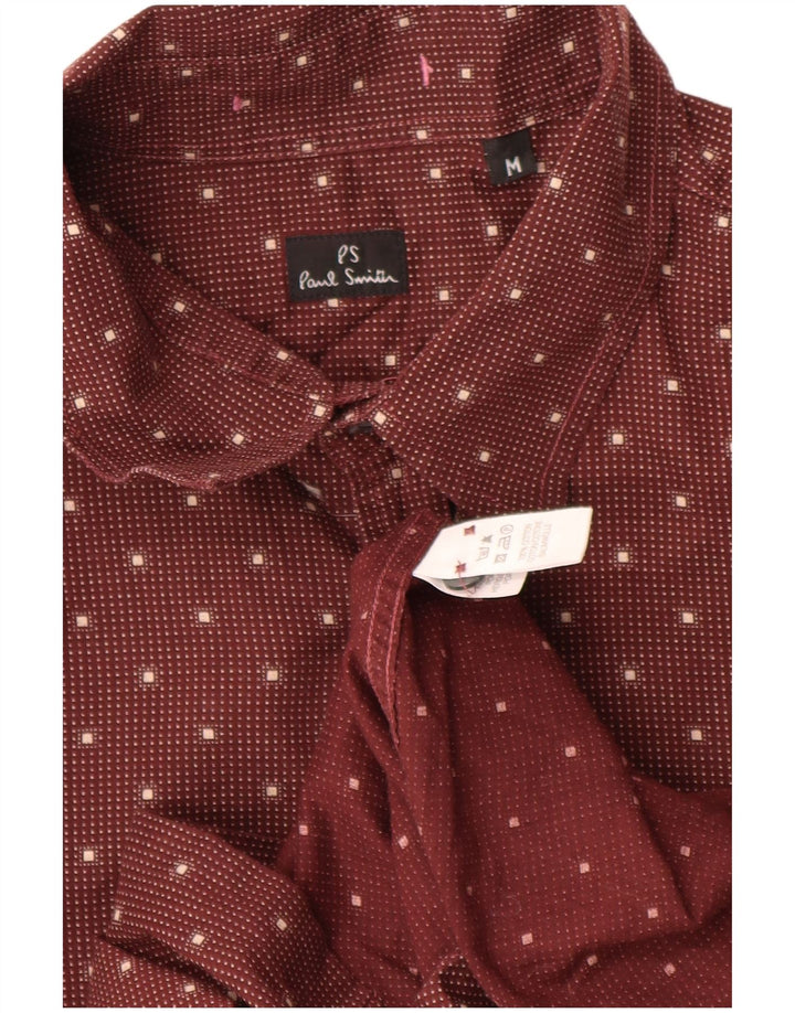 PAUL SMITH Mens Shirt Medium Red Spotted