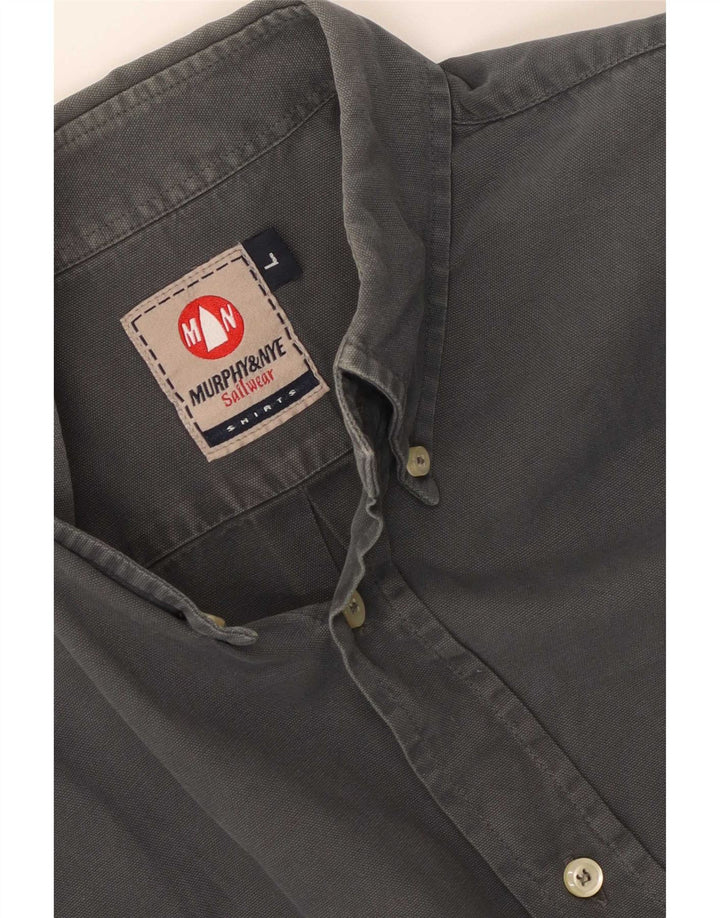 Murphy & Nye Mens Shirt Large Grey