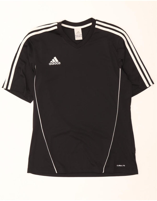 Adidas Mens Climalite T-Shirt Top Medium Black Polyester