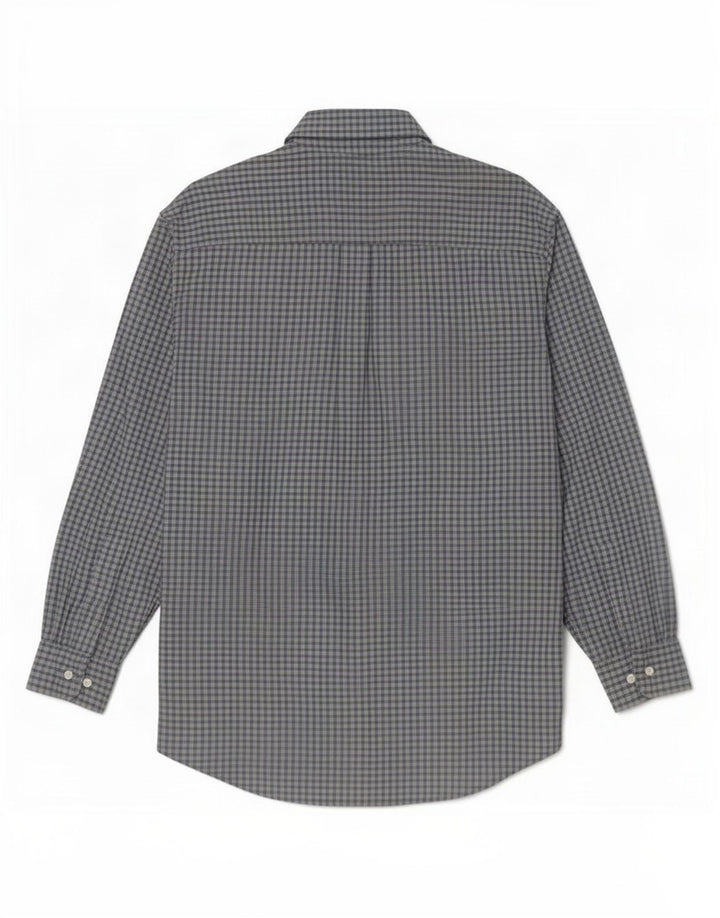 Timberland Mens Shirt Medium Blue Check Tencel