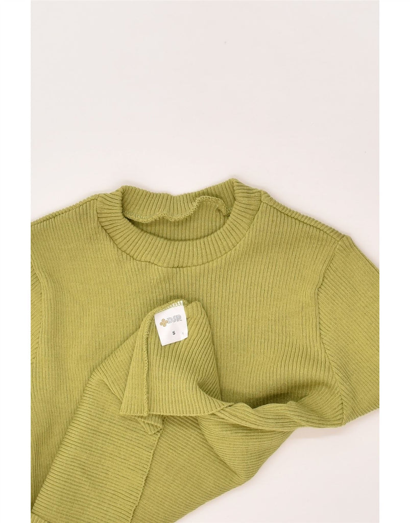 VINTAGE Womens 1/2 Sleeve Crew Neck Jumper Sweater UK 8 Small Green | Vintage Vintage | Thrift | Second-Hand Vintage | Used Clothing | Messina Hembry 