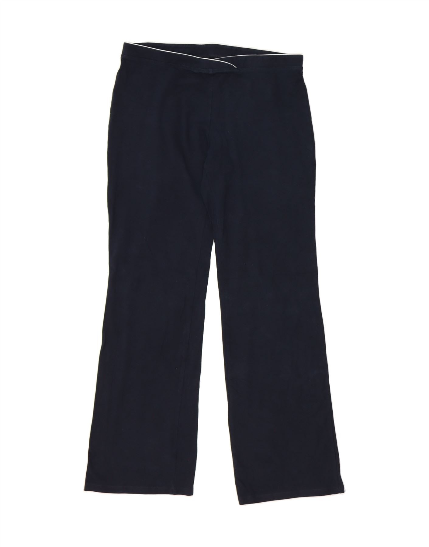 Pantalon de survêtement femme MARKS SPENCER, pointure UK 12, bleu marine  moyen, coton
