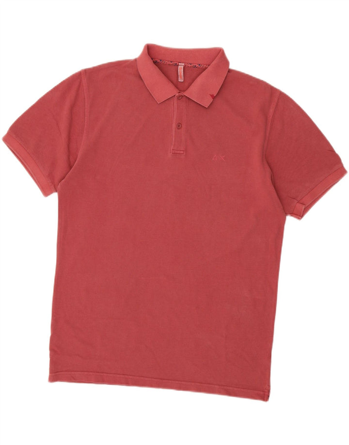 SUN68 Mens Polo Shirt XL Pink