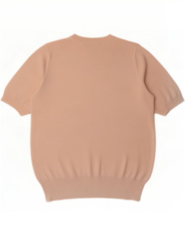 Zara Womens Short Sleeve Blouse Top UK 10 Small Pink