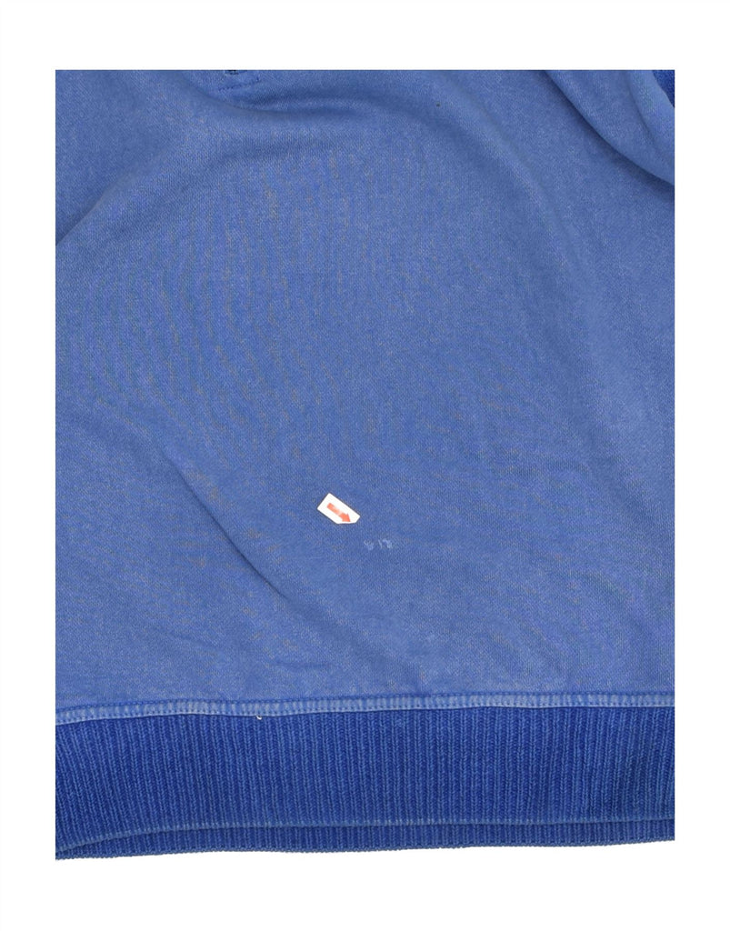 MARLBORO CLASSICS Mens Zip Neck Jumper Sweater Large Blue Colourblock | Vintage Marlboro Classics | Thrift | Second-Hand Marlboro Classics | Used Clothing | Messina Hembry 