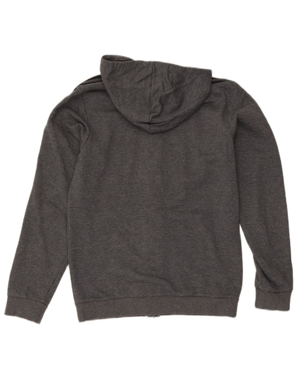 Adidas Mens Zip Hoodie Sweater Small Grey Cotton