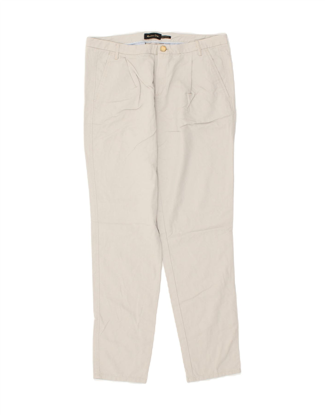 MASSIMO DUTTI Womens Slim Chino Trousers EU 36 XS W31 L27 Grey Lyocell | Vintage Massimo Dutti | Thrift | Second-Hand Massimo Dutti | Used Clothing | Messina Hembry 