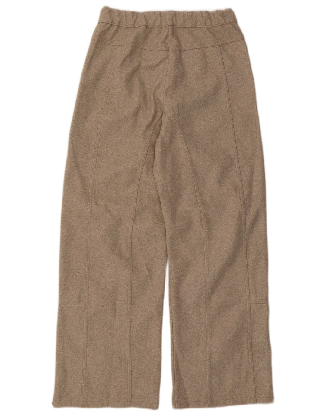 Zara Womens Wide Leg Casual Trousers  Small W26 L29 Beige Polyester