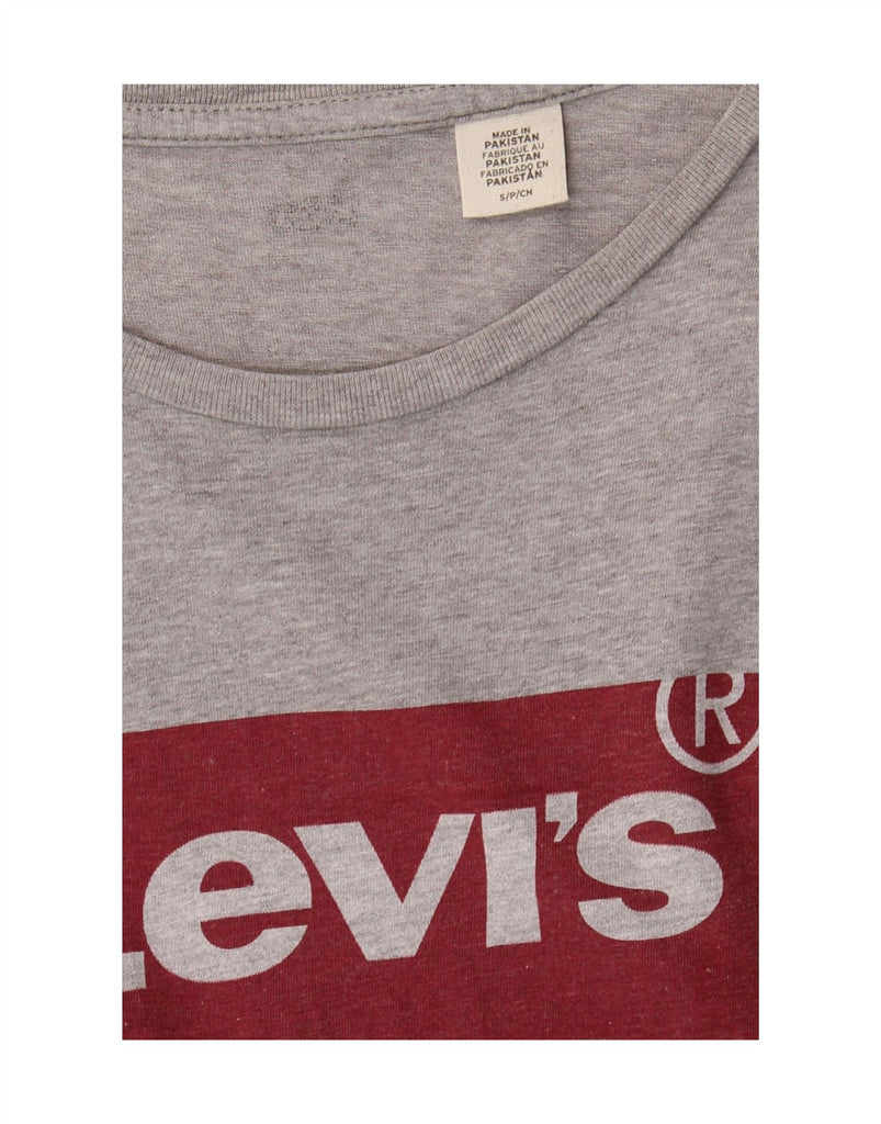 LEVI'S Mens Graphic T-Shirt Top Small Grey Vintage Levi's and Second-Hand Levi's from Messina Hembry 