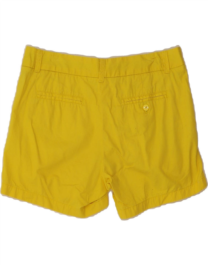 J. CREW Womens Broken In Chino Shorts US 6 Medium W32 Yellow Cotton Vintage J. Crew and Second-Hand J. Crew from Messina Hembry 