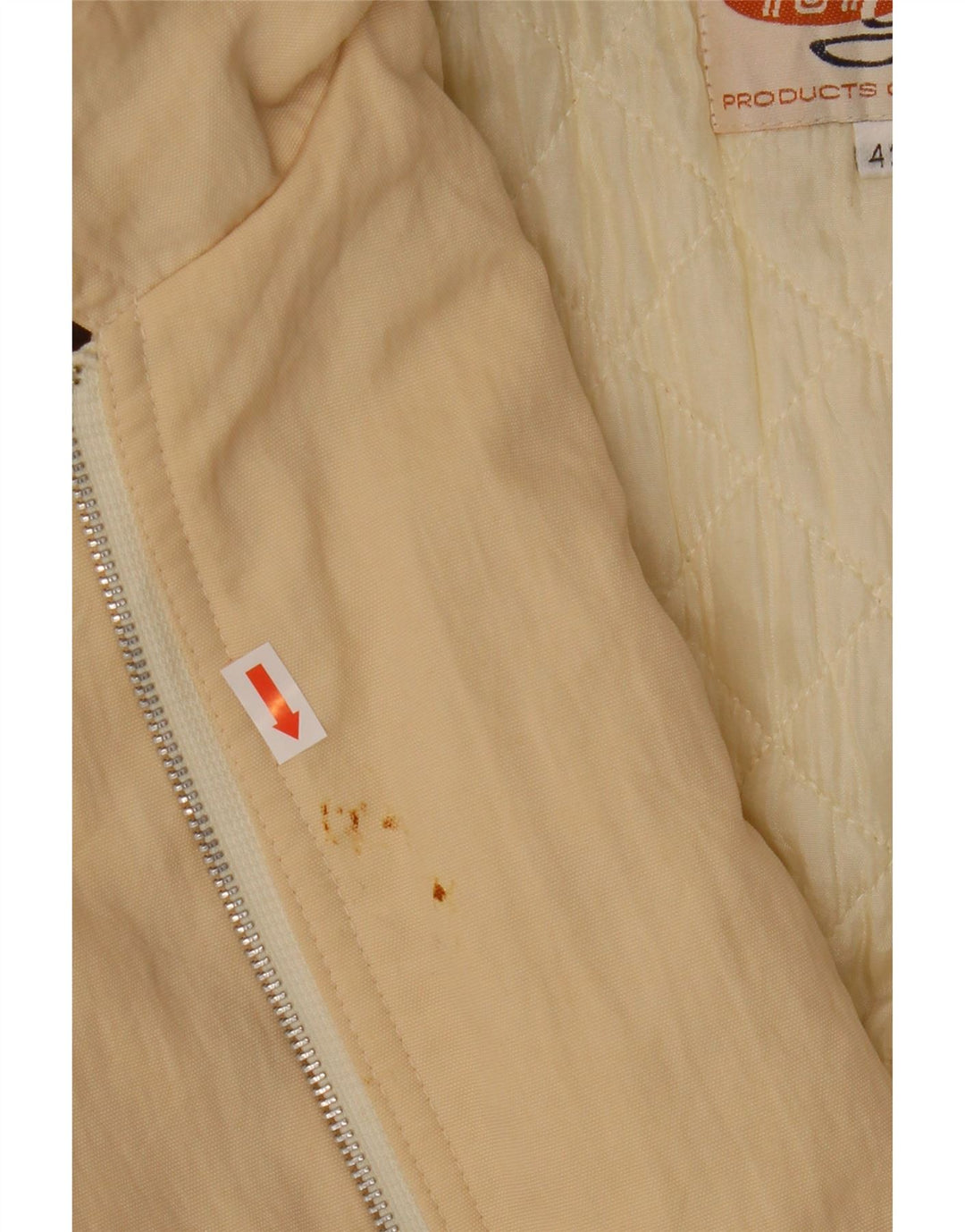 Vintage Womens Hooded Parka Jacket IT 42 Medium Beige