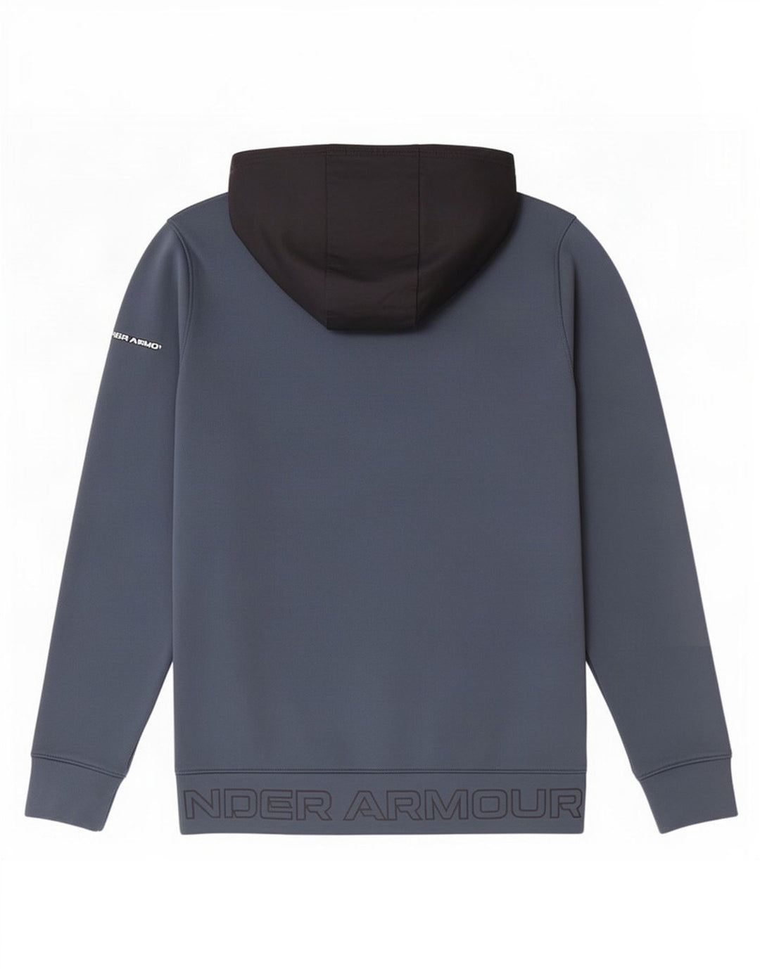 Under Armour Mens Graphic Zip Hoodie Sweater Medium Blue Colourblock