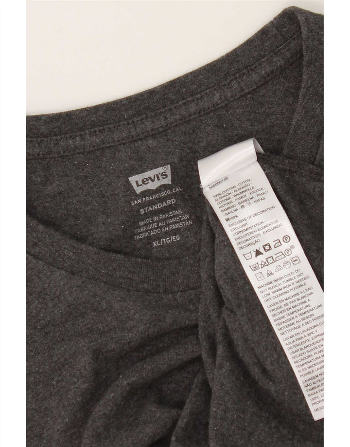 Levi's Mens Standard T-Shirt Top XL Grey Cotton