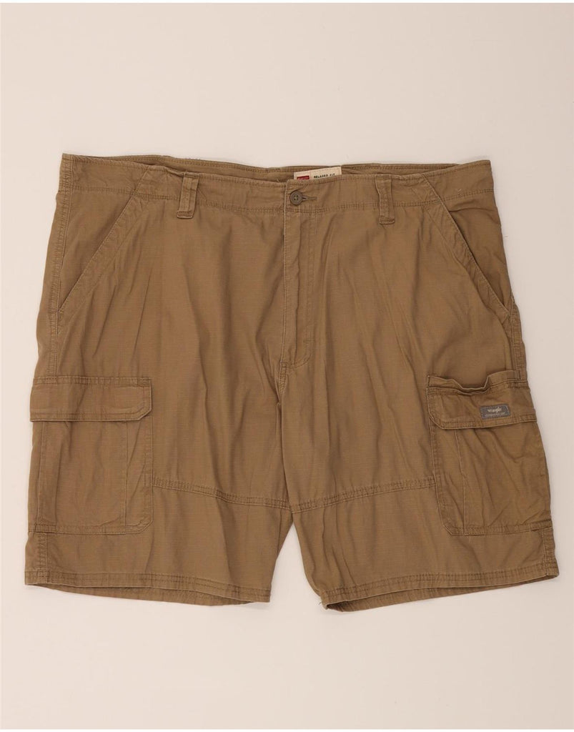 WRANGLER Mens Relaxed Fit Cargo Shorts W40 XL Brown Cotton Vintage Wrangler and Second-Hand Wrangler from Messina Hembry 