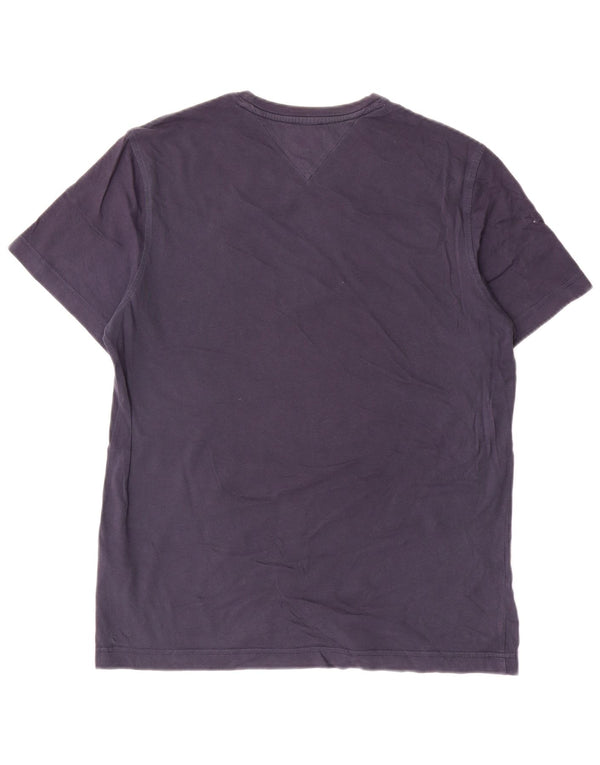 Tommy Hilfiger Mens T-Shirt Top Medium Navy Blue Cotton