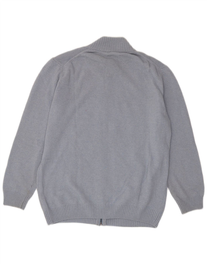 MARLBORO CLASSICS Mens Cardigan Sweater 2XL Blue Wool