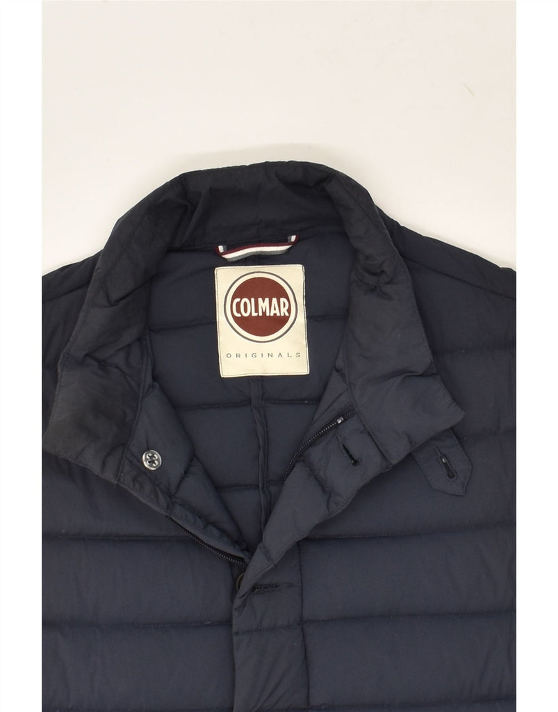 COLMAR Womens Padded Jacket IT 48 XL Navy Blue Polyamide | Vintage Colmar | Thrift | Second-Hand Colmar | Used Clothing | Messina Hembry 