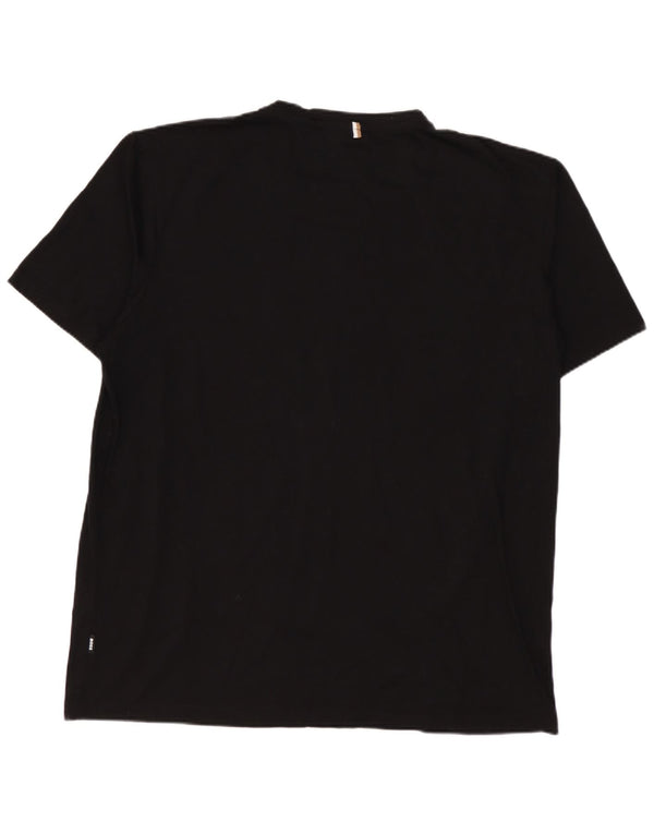 Hugo Boss Mens Slim Fit T-Shirt Top Large Black Cotton