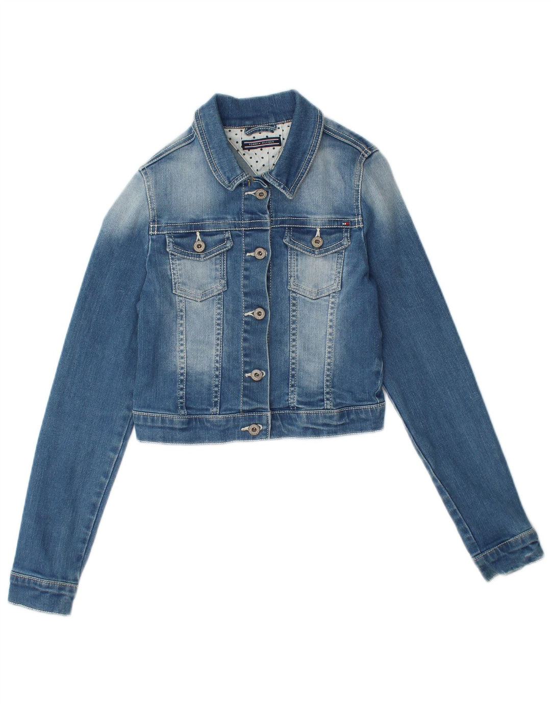 TOMMY HILFIGER Girls Denim Jacket 3-4 Years Blue